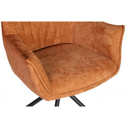 Fred Swivel Dining Chair Rust